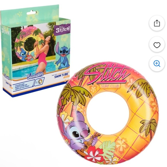 SwimWays Disney Stitch Swim Tube Pool Float Brand New NIB - Picture 2 of 4